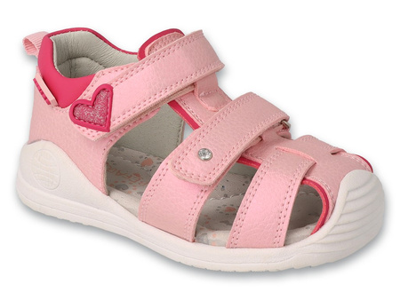 Befado sandałki dla dziewczynki skórzana wyściółka 