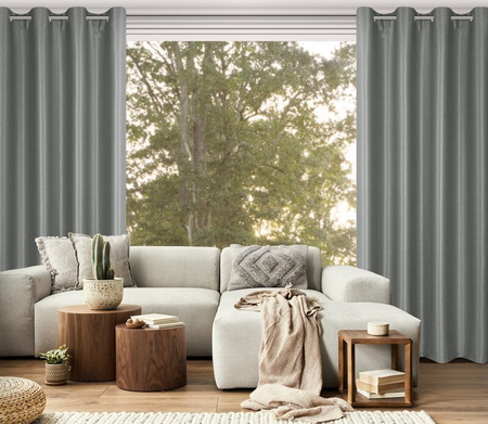 ZASŁONA GOTOWA SELINA 140 X 250 CM STALOWY