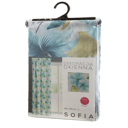 FIRANA GOTOWA SOFIA NA TAŚMIE 140 X 270 CM BIAŁY