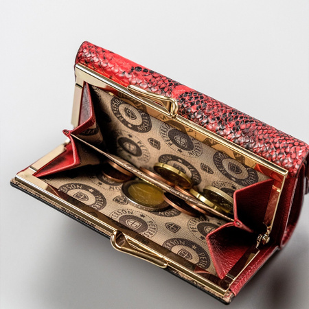 Portfel damski skórzany skóra naturalna  Peterson