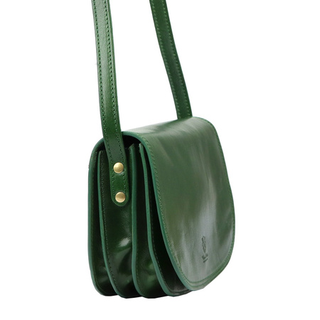 Florence torebka listonoszka skóra naturalna zielony