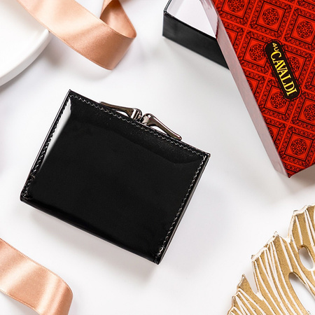 Portfel damski skórzany skóra naturalna + skóra ekologiczna Cavaldi