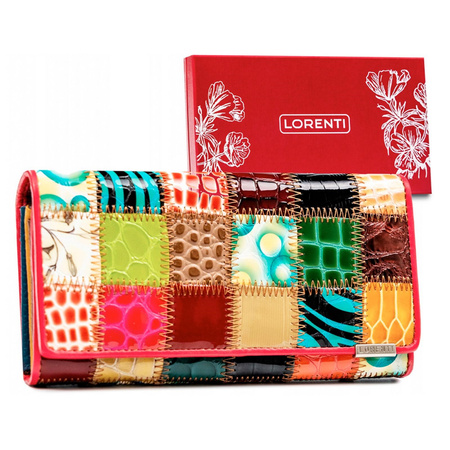 Portfel damski skórzany skóra naturalna Lorenti