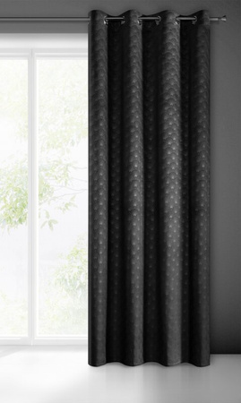 ZASŁONA GOTOWA JULIA 140 X 250 CM CZARNY