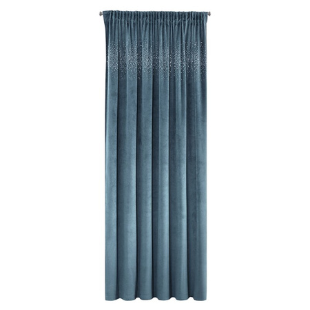 ZASŁONA GOTOWA AURORA NA TAŚMIE 140X270 CM GRANATOWY