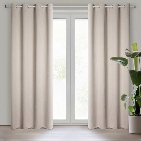 ZASŁONA GOTOWA AMARO 140 X 250 CM BEŻOWY