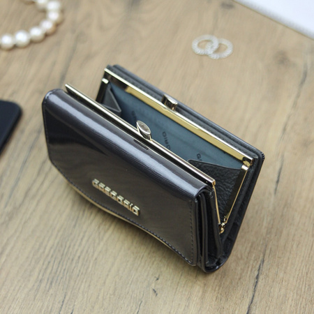 Portfel damski skórzany skóra naturalna Gregorio 