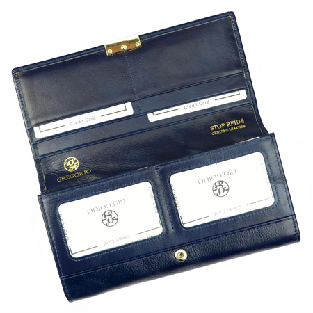 Portfel damski skórzany skóra naturalna Gregorio