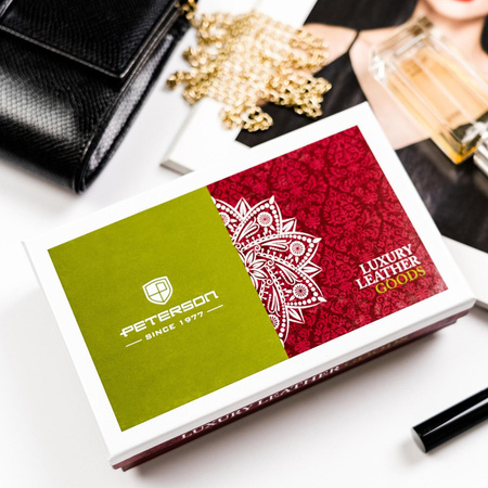 Portfel damski skóra naturalna skórzany Peterson