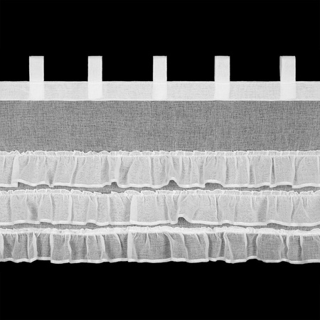 FIRANA GOTOWA LILIAN 1 NA SZELKACH 150 X 45 CM BIAŁY