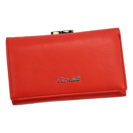 Portfel damski skórzany skóra naturalna + skóra ekologiczna Cavaldi