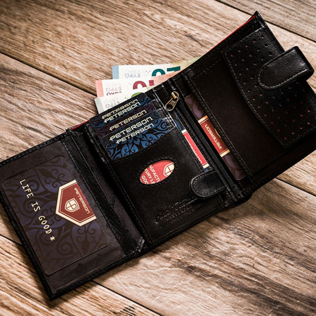 Portfel męski skórzany skóra naturalna  Peterson