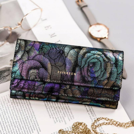 Portfel damski skórzany skóra naturalna  Peterson