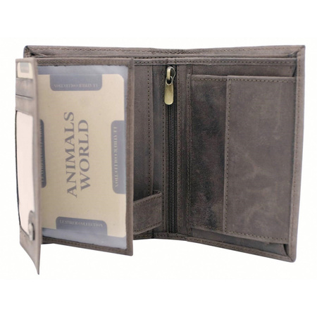 Portfel męski skórzany skóra naturalna Wild 