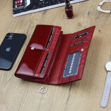 Portfel damski skórzany skóra naturalna Gregorio 