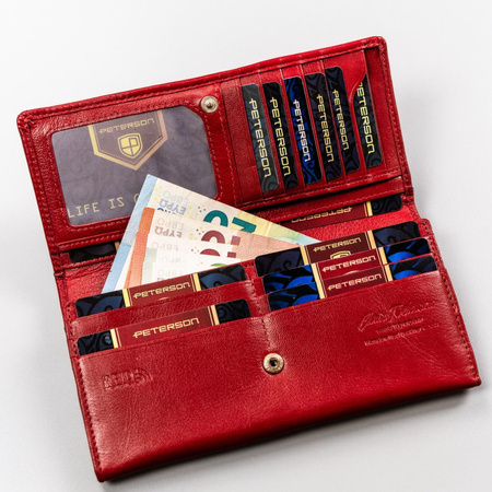 Portfel damski skórzany skóra naturalna  Peterson