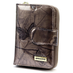 Portfel damski skóra naturalna skórzany Gregorio