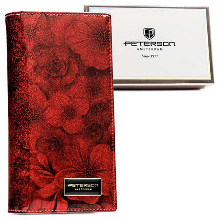 Portfel damski skóra naturalna skórzany Peterson