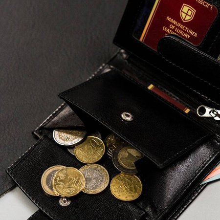 Portfel męski skórzany skóra naturalna  Peterson