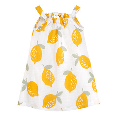 Sukienka Ram muslin LEMONS écru,cytryny 104