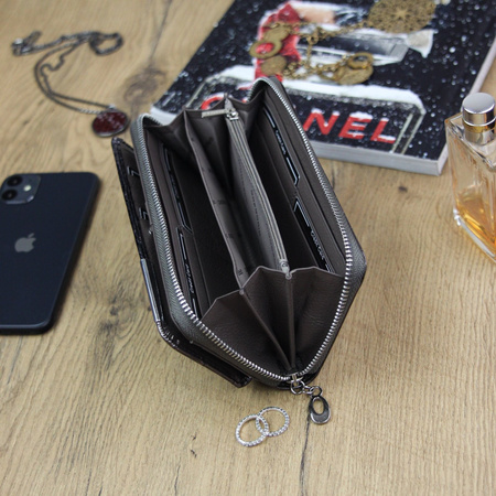 Portfel damski skórzany skóra naturalna Gregorio 