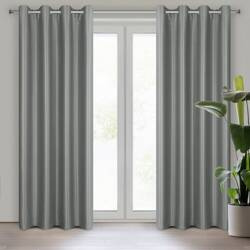 ZASŁONA GOTOWA SELINA 140 X 250 CM STALOWY