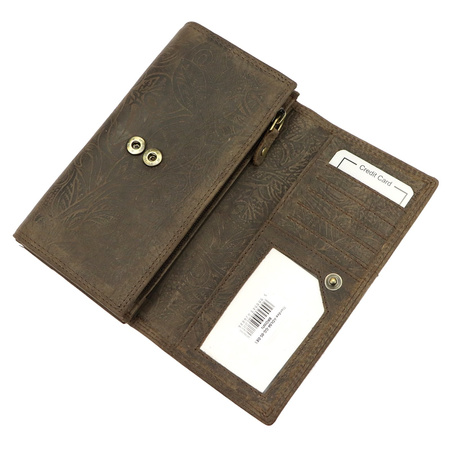 Portfel damski skórzany skóra naturalna Nordee