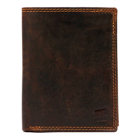 Portfel męski skórzany skóra naturalna Nordee