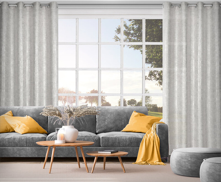 ZASŁONA GOTOWA BLANKA 140 X 250 CM SREBRNY