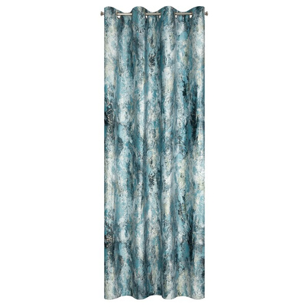 ZASŁONA GOTOWA MALIA 140 X 250 CM TURKUSOWY