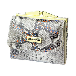 Portfel damski skórzany skóra naturalna Gregorio