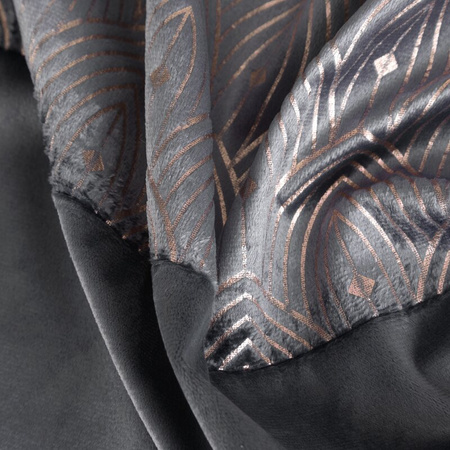 ZASŁONA GOTOWA D91 AGNES 140 X 250 CM GRAFITOWY