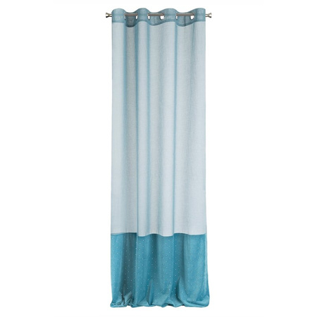 ZASŁONA GOTOWA JOLIE1 140 X 250 CM TURKUSOWY