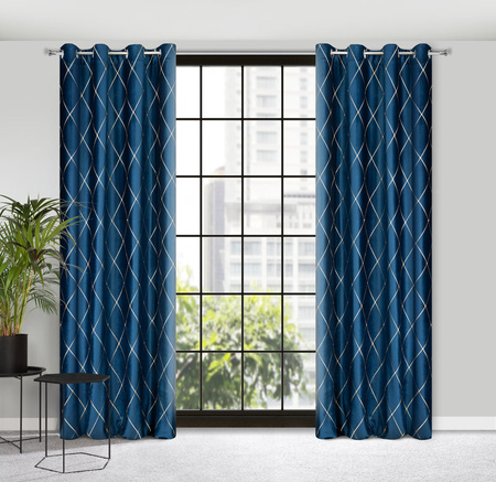 ZASŁONA DEKORACYJNA PIERRE CARDIN MARGO 140 X 250 CM GRANATOWY