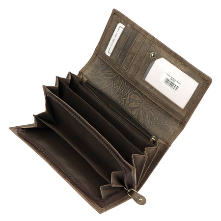 Portfel damski skórzany skóra naturalna Nordee