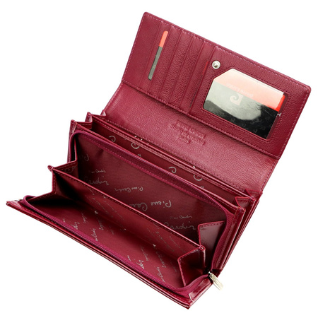 Portfel damski skóra naturalna + skóra ekologiczna Pierre Cardin