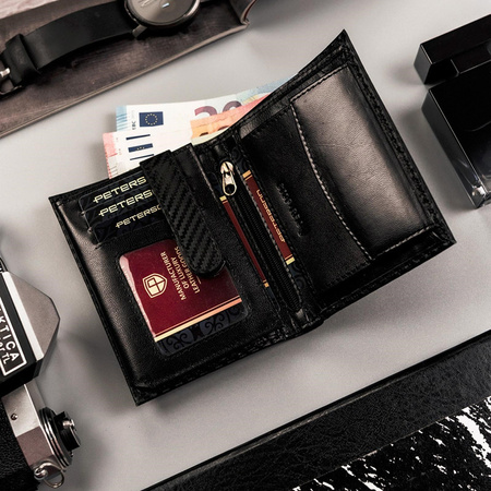 Portfel męski skórzany skóra naturalna  Peterson 