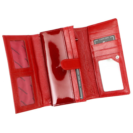 Portfel damski skórzany skóra naturalna Gregorio