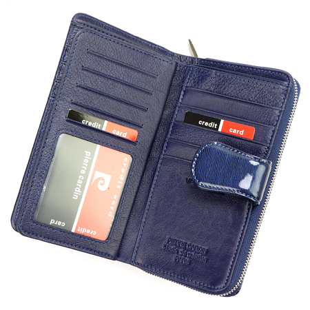 Portfel damski skórzany skóra naturalna Pierre Cardin 