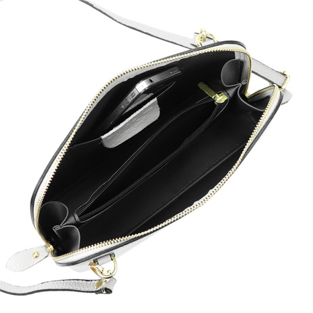 MiaMore torebka listonoszka skóra naturalna szary