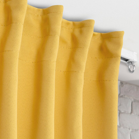 ZASŁONA GOTOWA MILAN NA TAŚMIE 140 X 300 CM MUSZTARDOWY