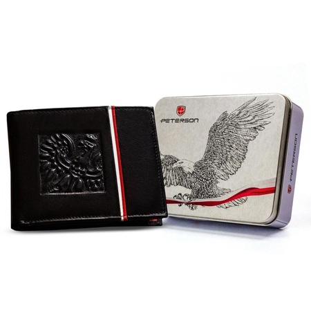 Portfel męski skórzany skóra naturalna  Peterson