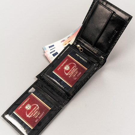 Portfel męski skórzany skóra naturalna Peterson