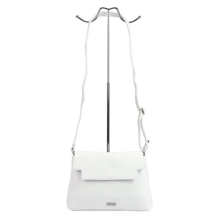 MiaMore torebka listonoszka skóra naturalna biały