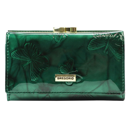 Portfel damski skóra naturalna skórzany Gregorio 