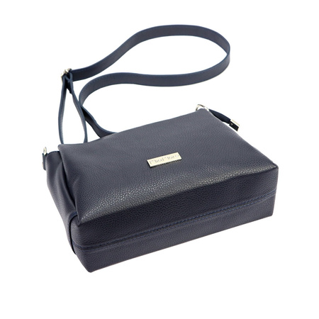 MiaMore torebka listonoszka skóra naturalna niebieski