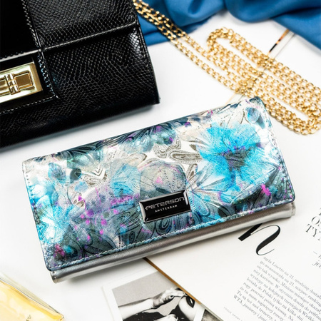 Portfel damski skóra naturalna skórzany Peterson