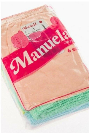 Figi Manuela rozmiar L-XL 6-pack pastel  majtki damskie 