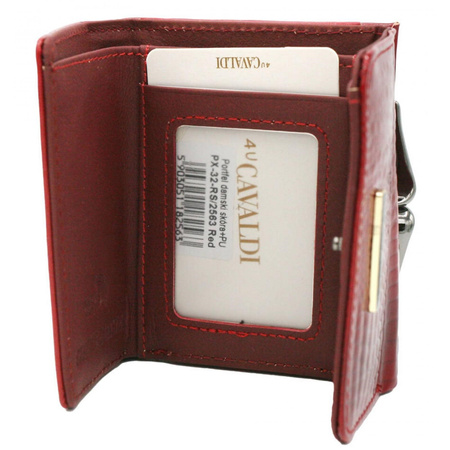 Portfel damski skórzany skóra naturalna + skóra ekologiczna Cavaldi