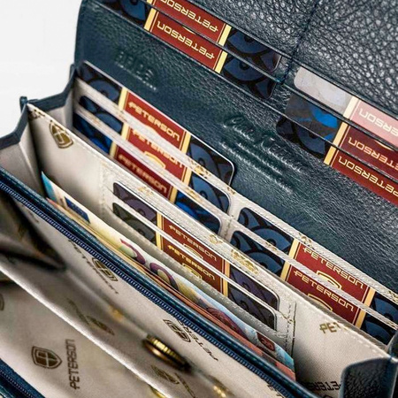 Portfel damski skórzany skóra naturalna Peterson